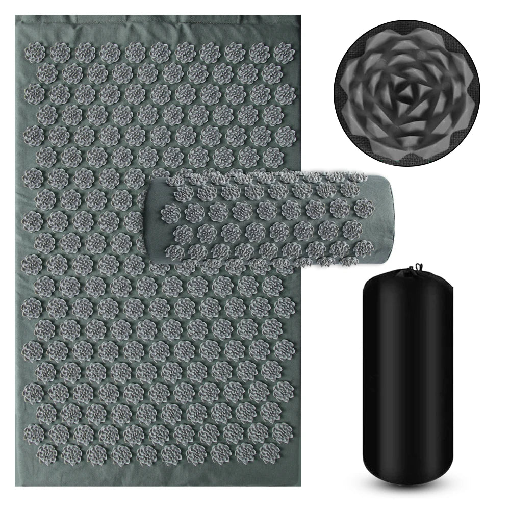 ZenMat™ Acupressure Massage Mat & Pillow Set for Stress and Back Relief