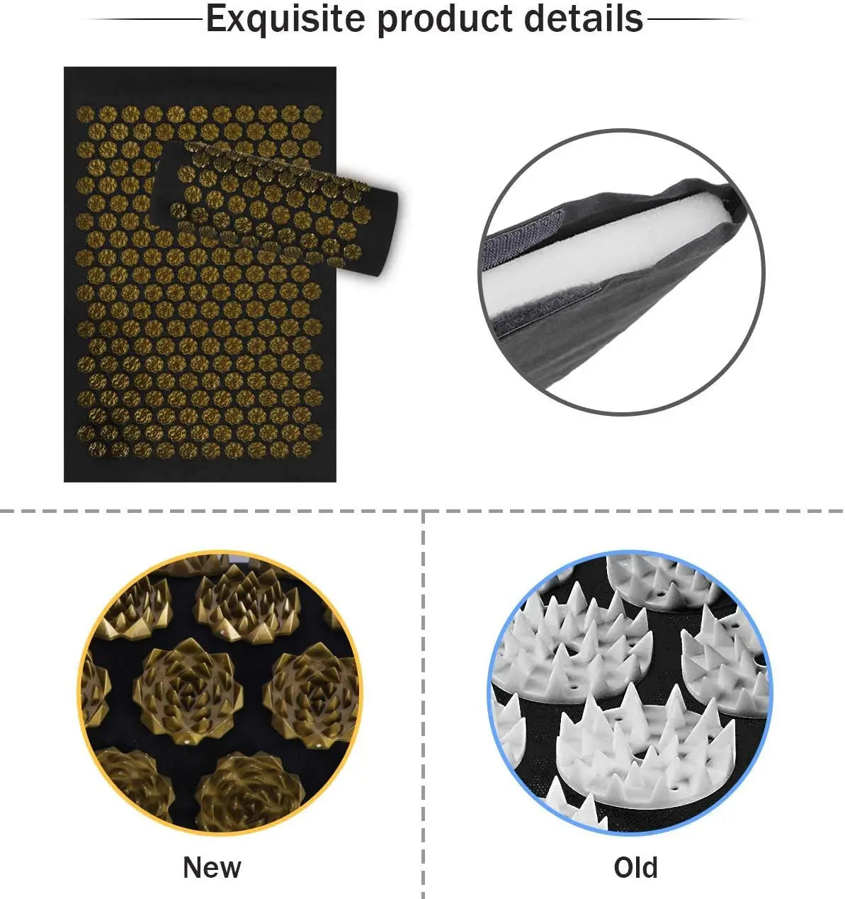 ZenMat™ Acupressure Massage Mat & Pillow Set for Stress and Back Relief